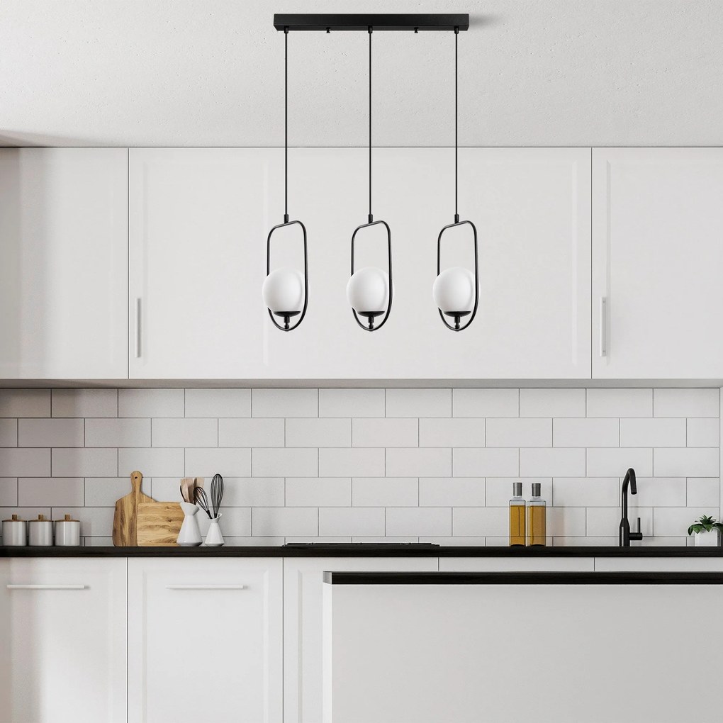 Chandelier Skew – Preto – 80x185x15 cm