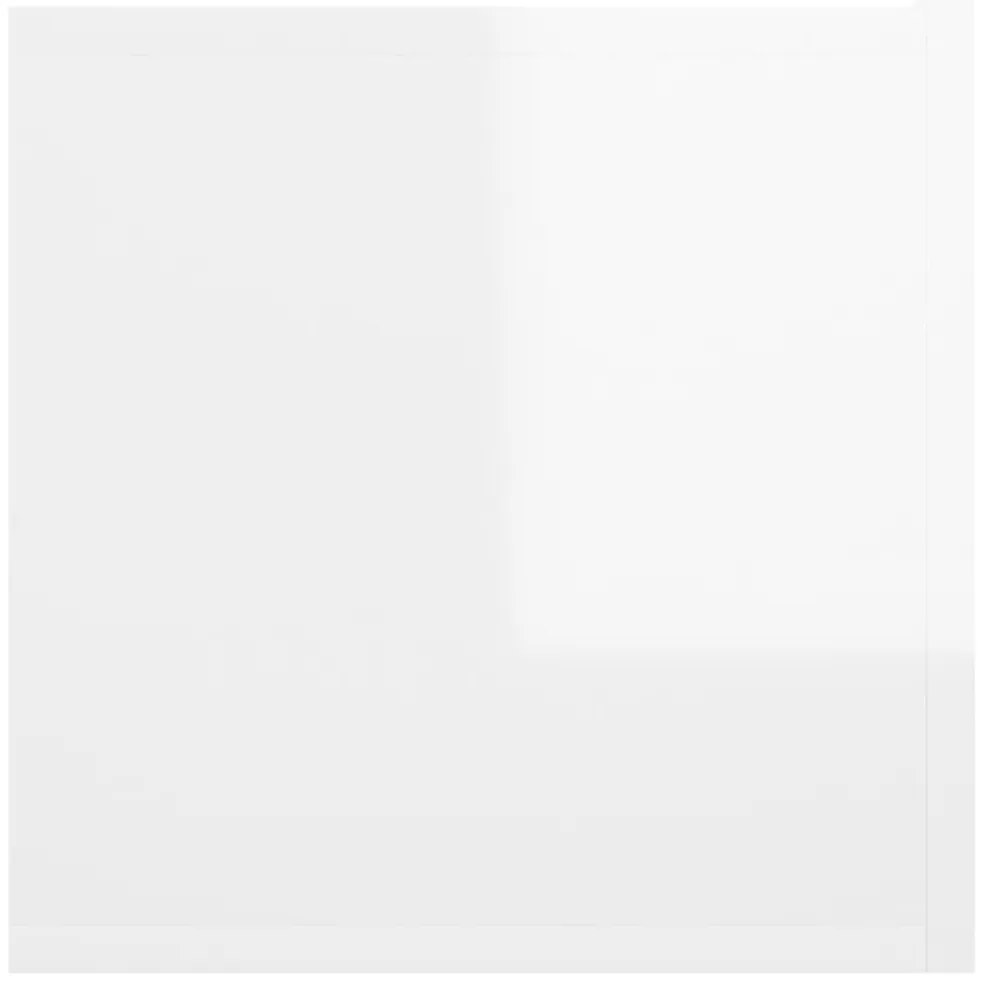 Móveis de TV para parede 2 pcs 60x30x30 cm branco brilhante