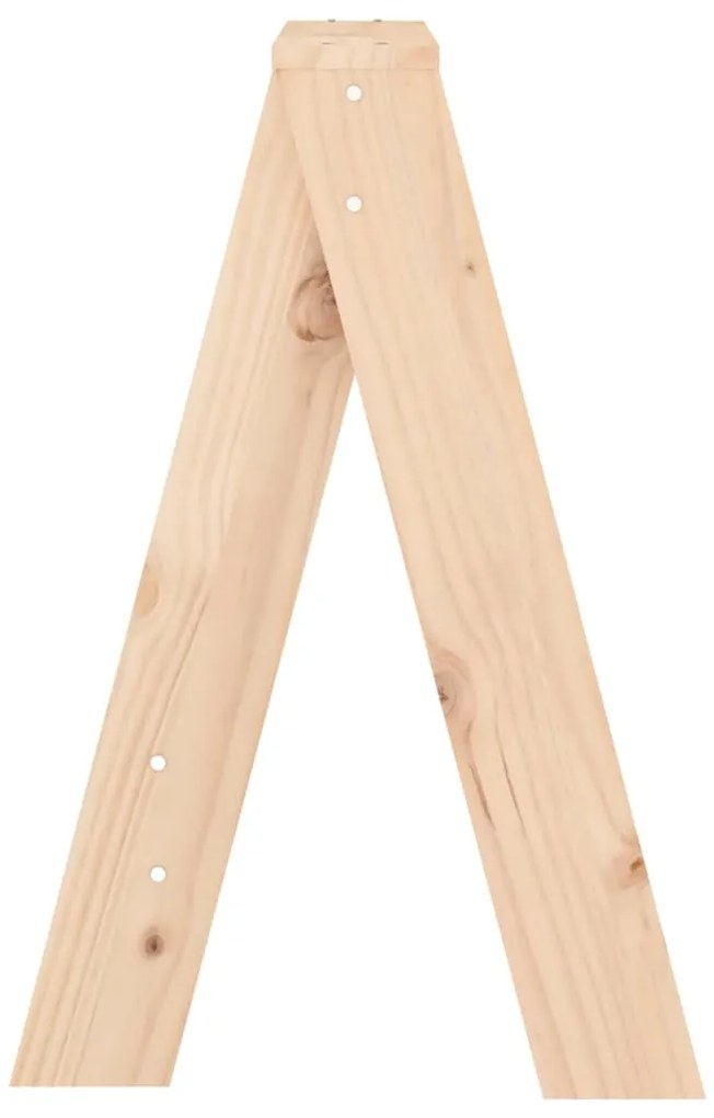Bancos 2 pcs 40x40x60 cm pinho maciço