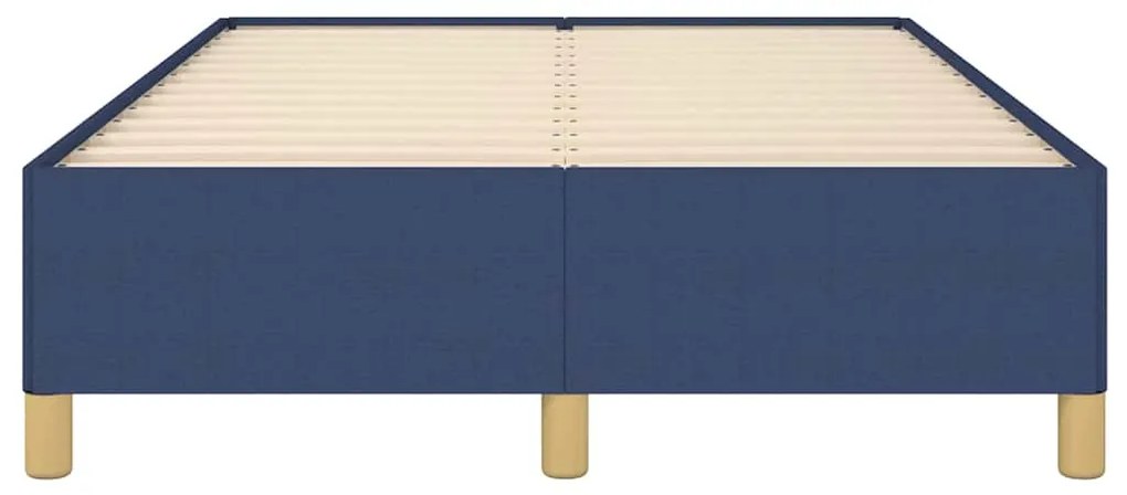 Estrutura de cama sem colchão 120x190 cm tecido azul
