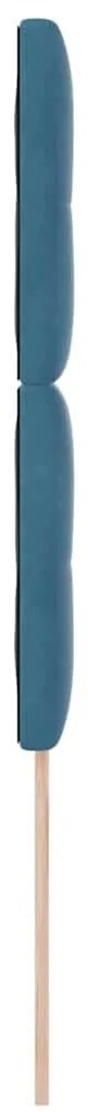 Cabeceira LED vidaXL Azul Escuro 100 cm Veludo