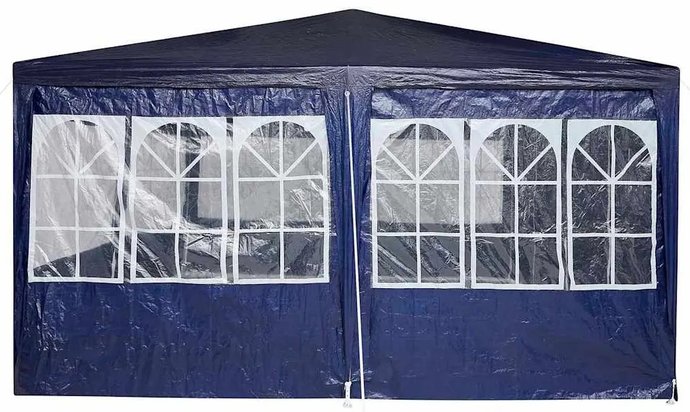 Tenda de Festa com 12 Lados Azuis 8x4 m PE