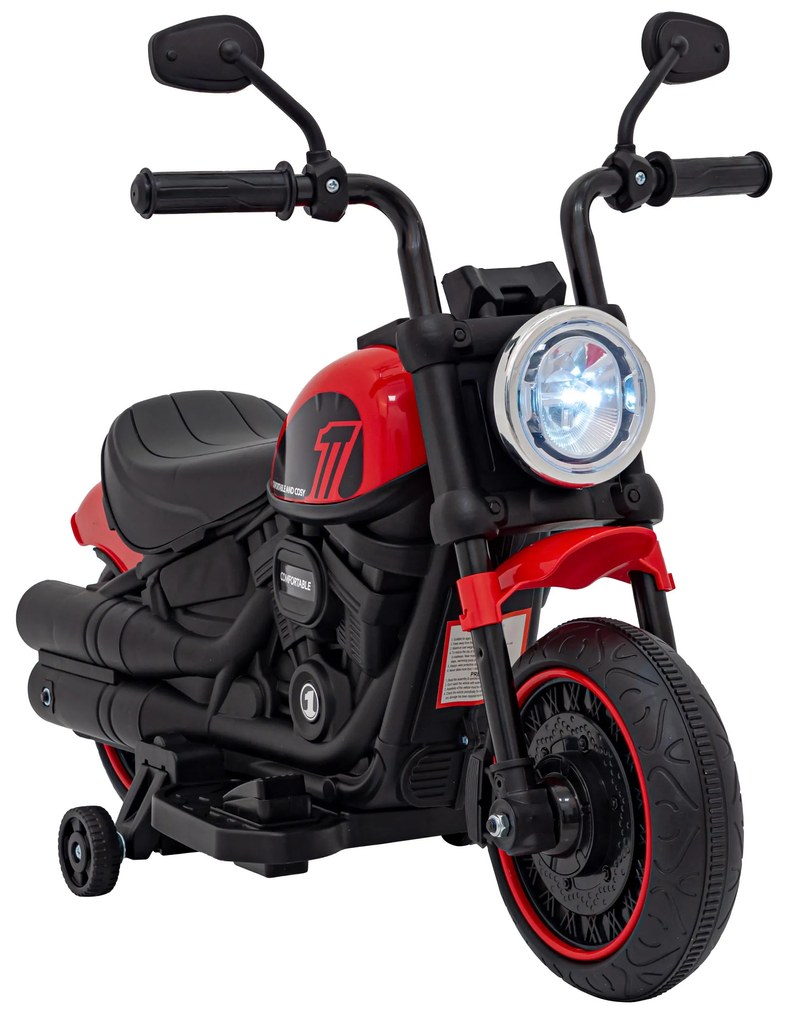 Mota elétrica para crianças 6V, Chopper FASTER, 2 a 5 anos Vermelha