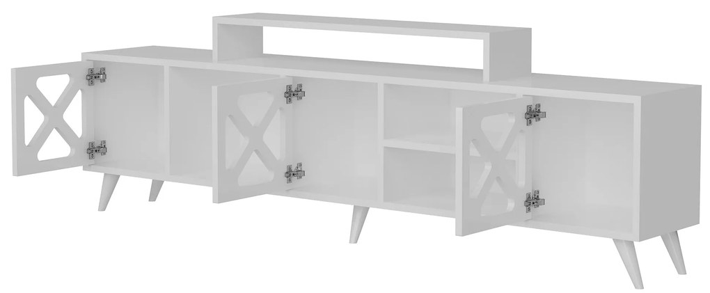 Móvel TV Sinef – Branco – 180 cm x 45,7 cm x 29,5 cm