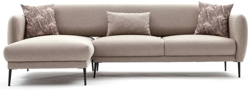 Sofá-Cama de Canto Venus – Creme – 265x80x163 cm
