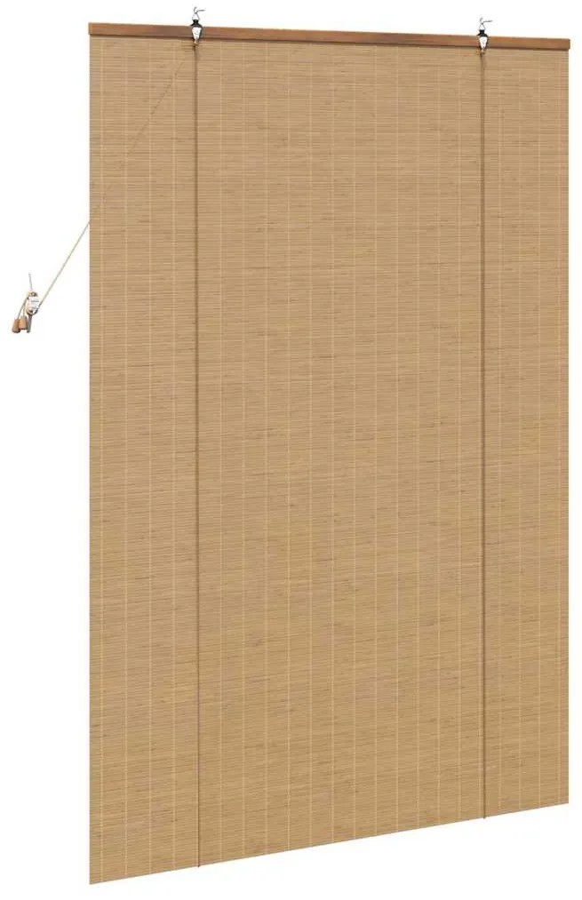Persianas e Sombras de Janela Marrom Claro 110 x 160 cm Bambu