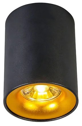 Foco inteligente preto com dourado incl. Fonte de luz GU10 WiFi - Ronda