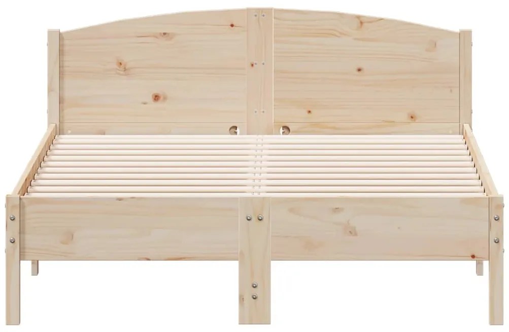 Cama sem colchão 140x190 cm madeira de pinho maciça