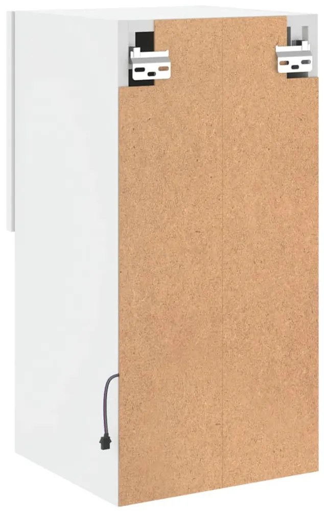 Móvel de TV c/ luzes LED 30,5x30x60 cm branco