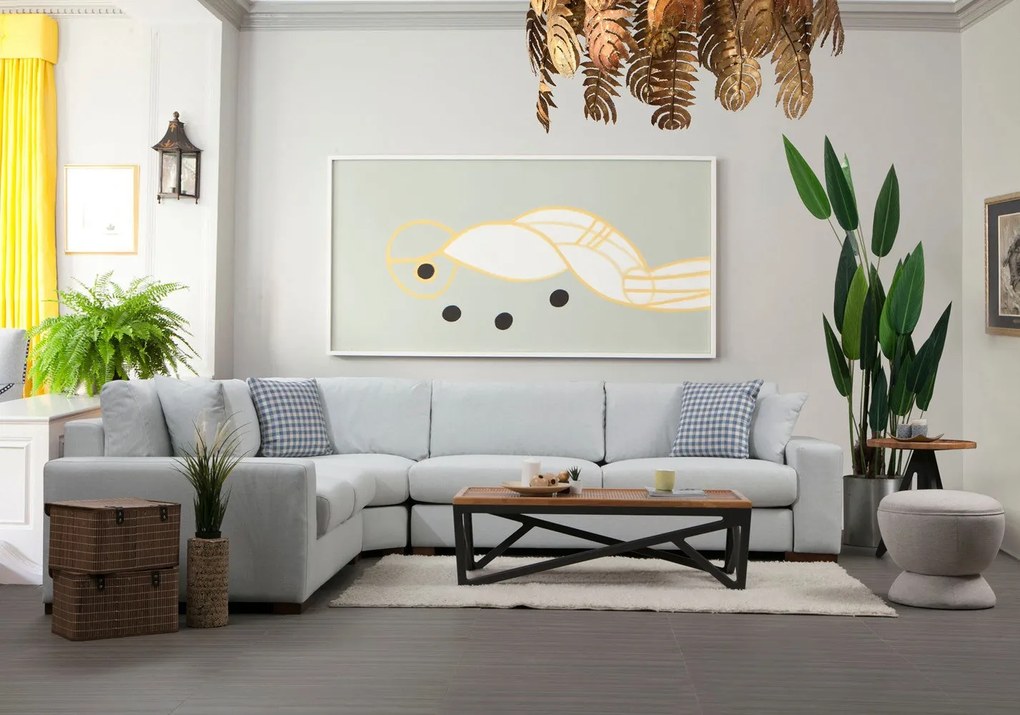 Sofá de Canto Loop - Branco - 282 x 322 cm