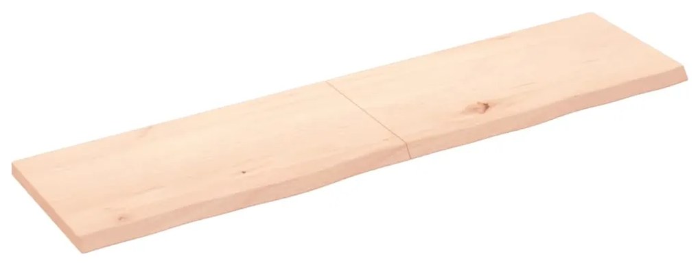 Prateleira de parede 160x40x(2-4)cm carvalho maciço não tratado