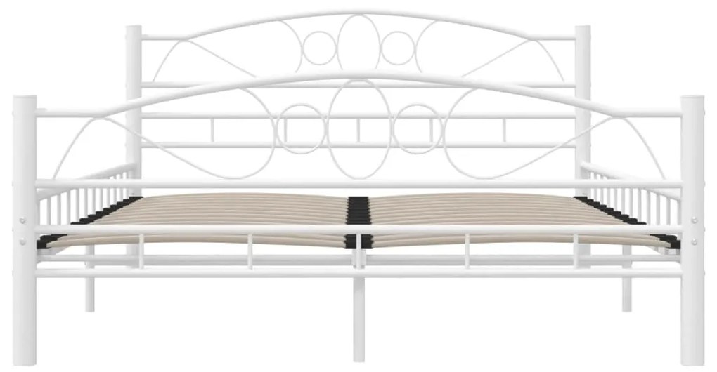 Estrutura de cama metal 140x200 cm branco