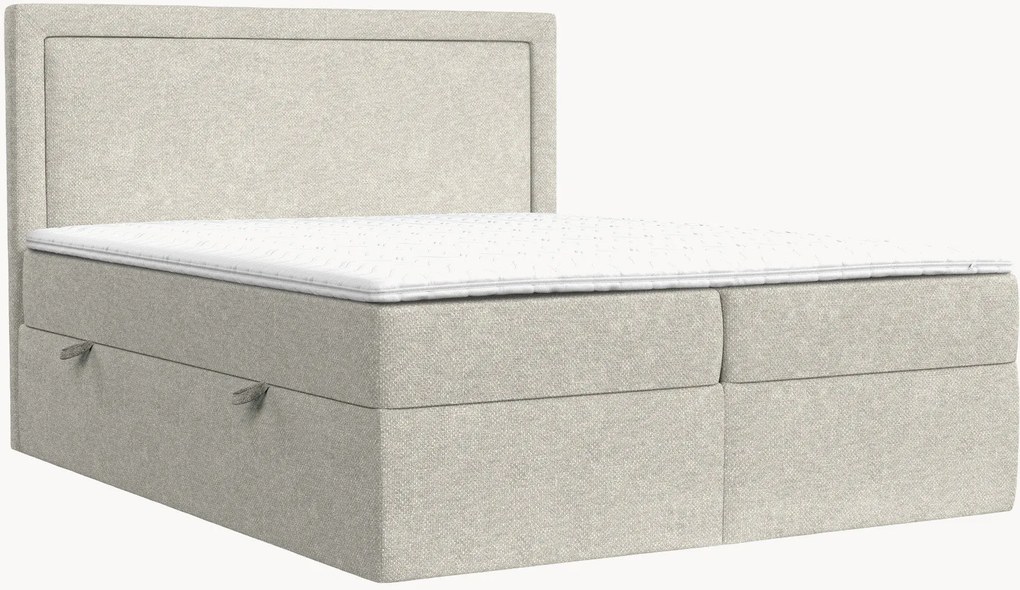 Cama divã em chenille artesanal com arrumação Rebeca, H2