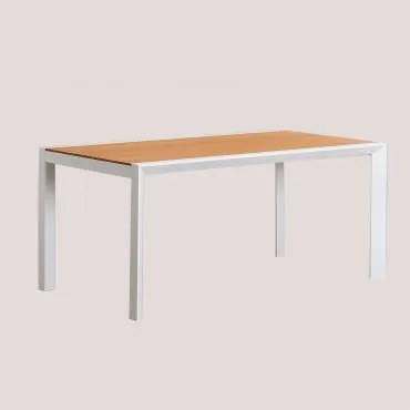 Mesa De Jardim Archer Classic Em Madeira De Eucalipto E Alumínio Gardénia Branco & 160x90 Cm - Sklum