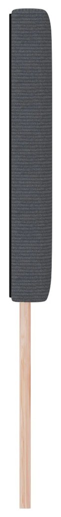 Cabeceira LED vidaXL Design Simples Cinza Escuro 80 cm Tecido de Velud