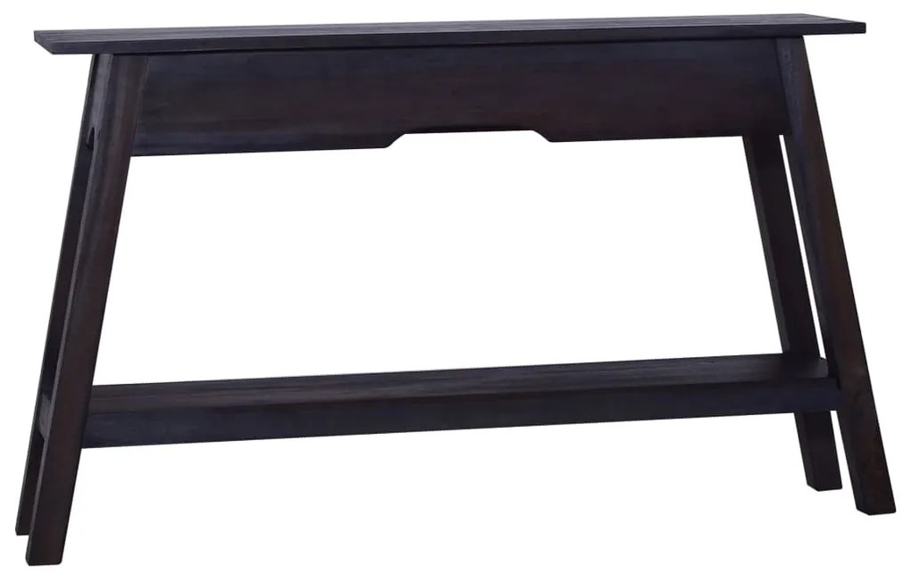 vidaXL Mesa consola 120x30x75 cm madeira de mogno maciça preto