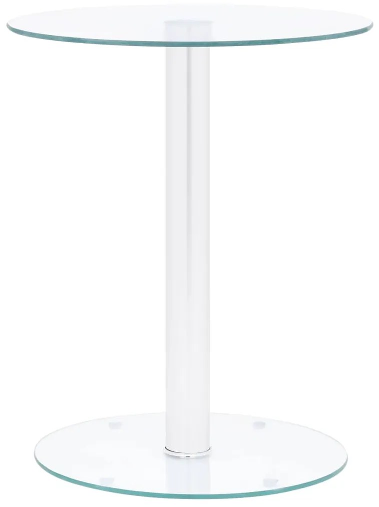 vidaXL Mesa de centro 40 cm vidro temperado transparente