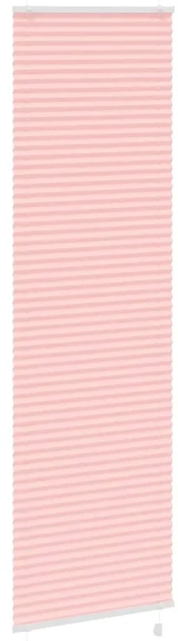 Rosa Plissada Cega 55x200 cm Largura Tecido 54,4 cm Poliéster