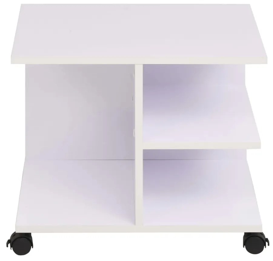 Estante com rodas 50x35x42 cm branco