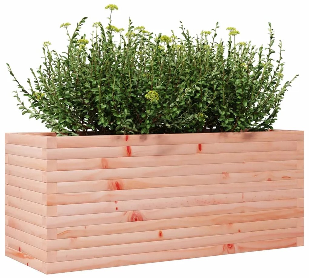 Vaso/floreira de jardim 110x40x45,5cm madeira de douglas maciça