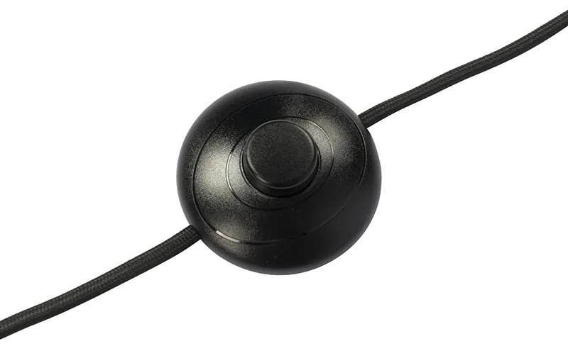 Candeeiro de pé design preto 3 luzes ajustáveis - Mesh Moderno,Design