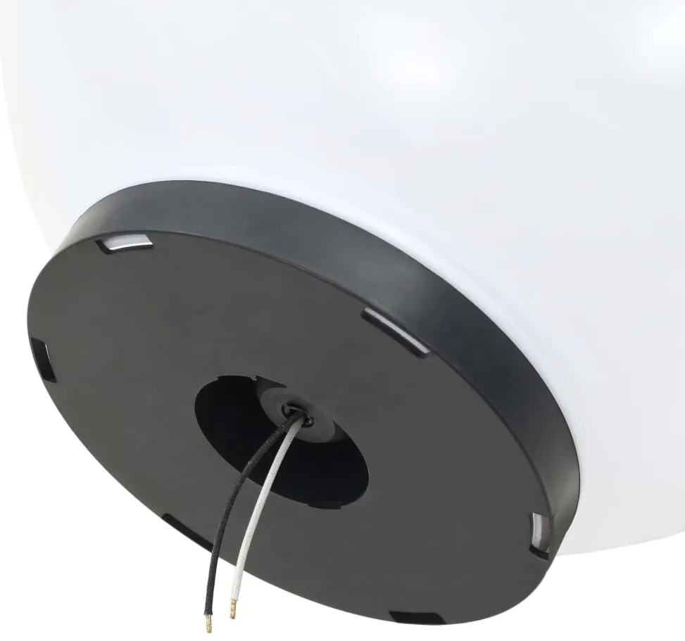 Candeeiro esférico LED 2 pcs 40 cm PMMA