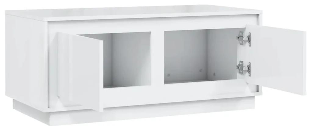 Mesa de centro 102x50x44 cm derivados madeira branco brilhante
