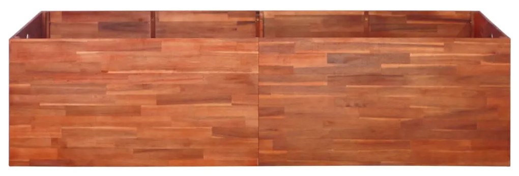 Canteiro elevado de jardim 200x50x50 cm madeira de acácia