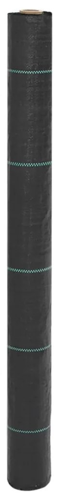 vidaXL Tela para ervas daninhas 1x200 m PP verde