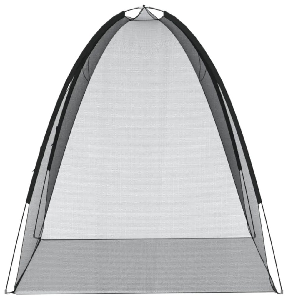 Rede mosquiteira com portas malha 220 200x120x130 cm preto