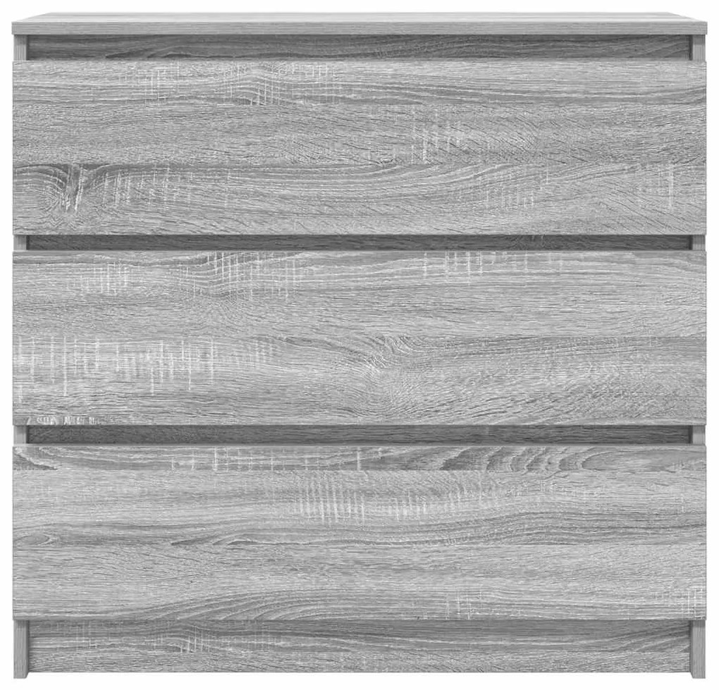 Aparador 80x35x76 cm derivados de madeira cinzento sonoma