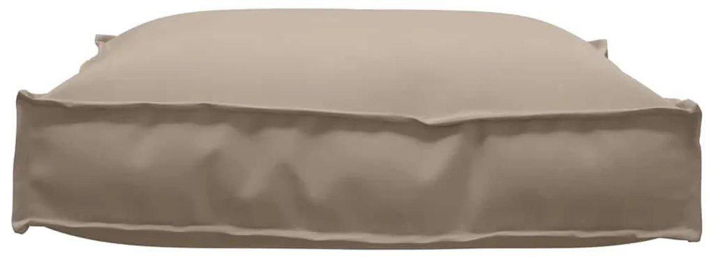 Almofada de palete para assento taupe 70x70x12 cm - Tecido Oxford
