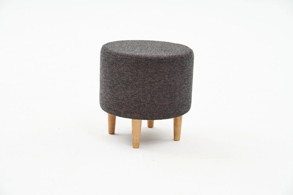 Pouffe Findik Gabbana – Antracite – 40x42x40 cm