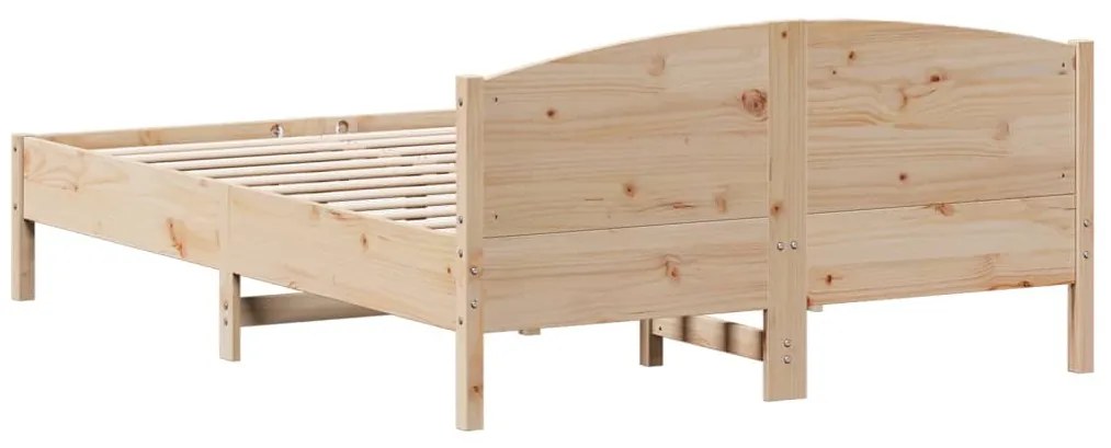 Cama sem colchão 150x200 cm madeira de pinho maciça