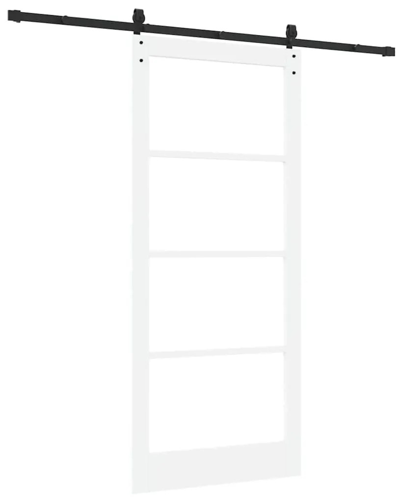 Porta Deslizante vidaXL com Conjunto de Ferragens 'ORKDAL'Branca 93x21