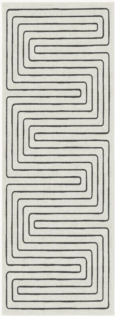 Passadeira lavável de pelo curto Labyrinth por Jonathan Adler
