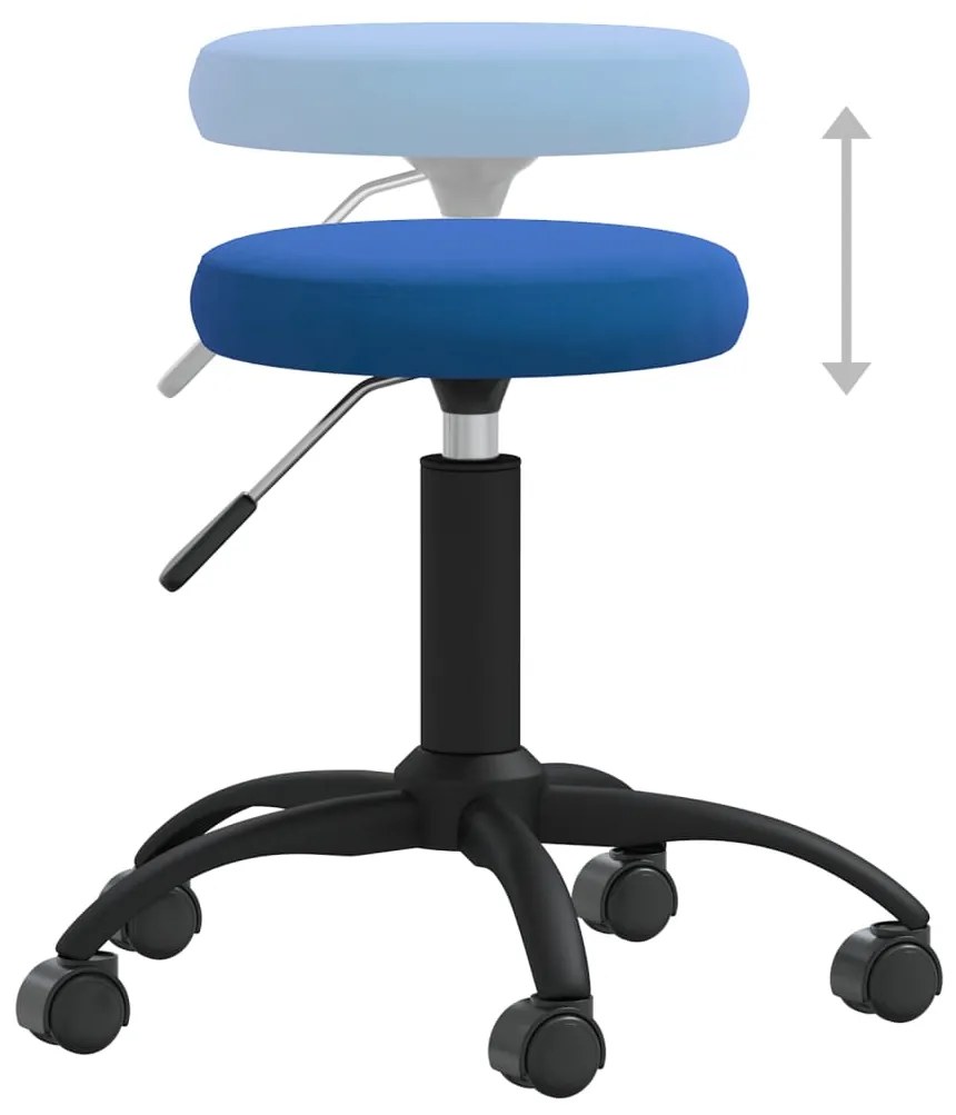 Cadeira de jantar veludo azul
