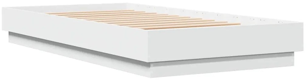 Estrutura de cama 90x190 cm derivados de madeira branco