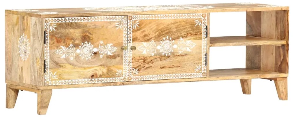 Móvel de TV 120x30x40 cm madeira de mangueira maciça