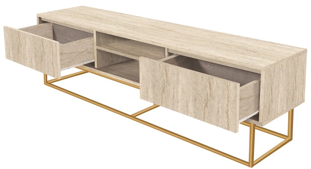Móvel TV Rodez 180 – Traverten – 180x50x40 cm
