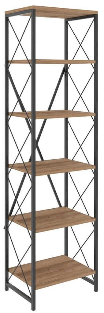 Estante Suadiye – Atlantic Pine Black – 50x180x30 cm