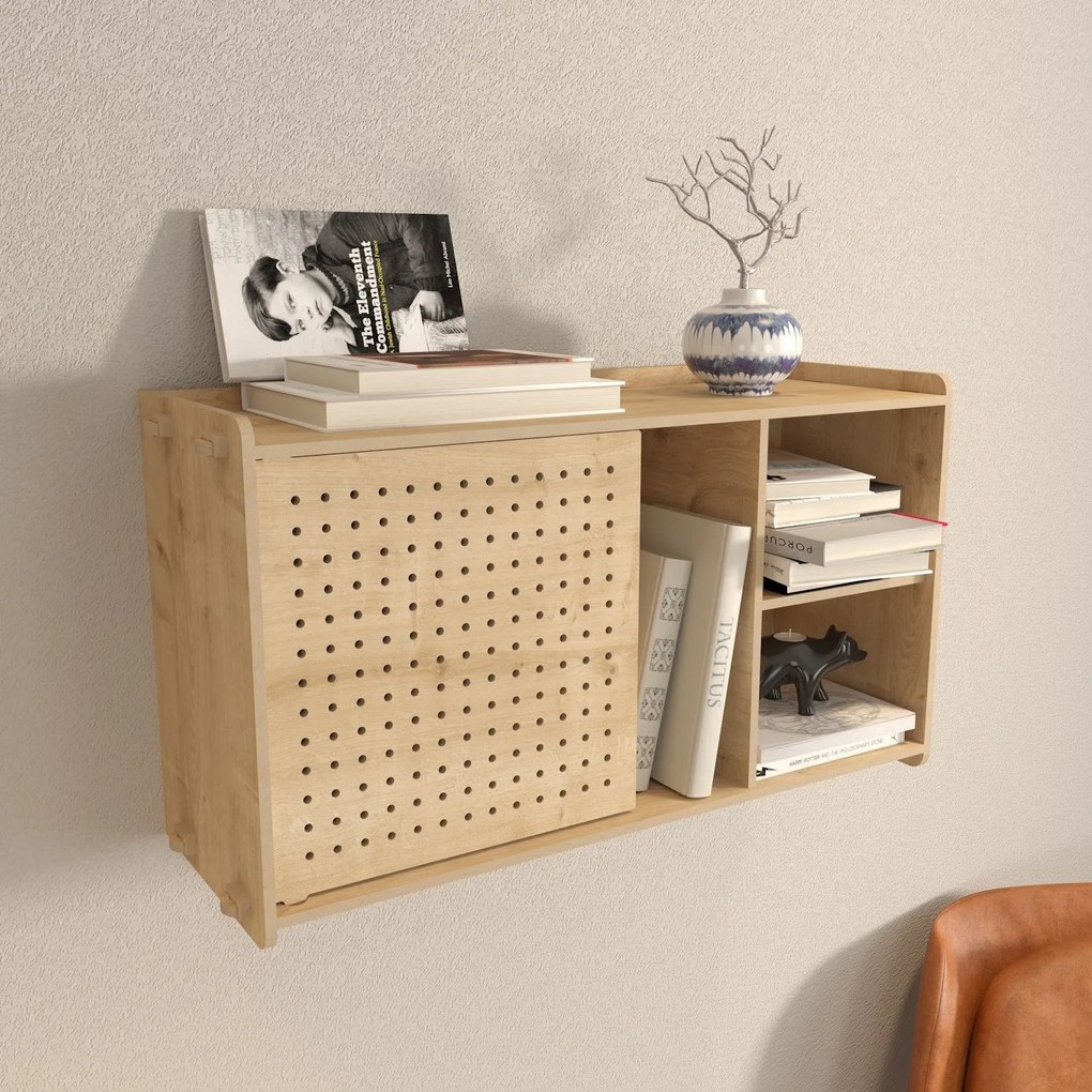 Prateleira de Parede Fore – Carvalho – 65x30x22 cm