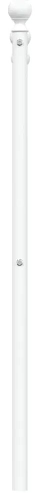Cabeceira de cama 90 cm metal branco