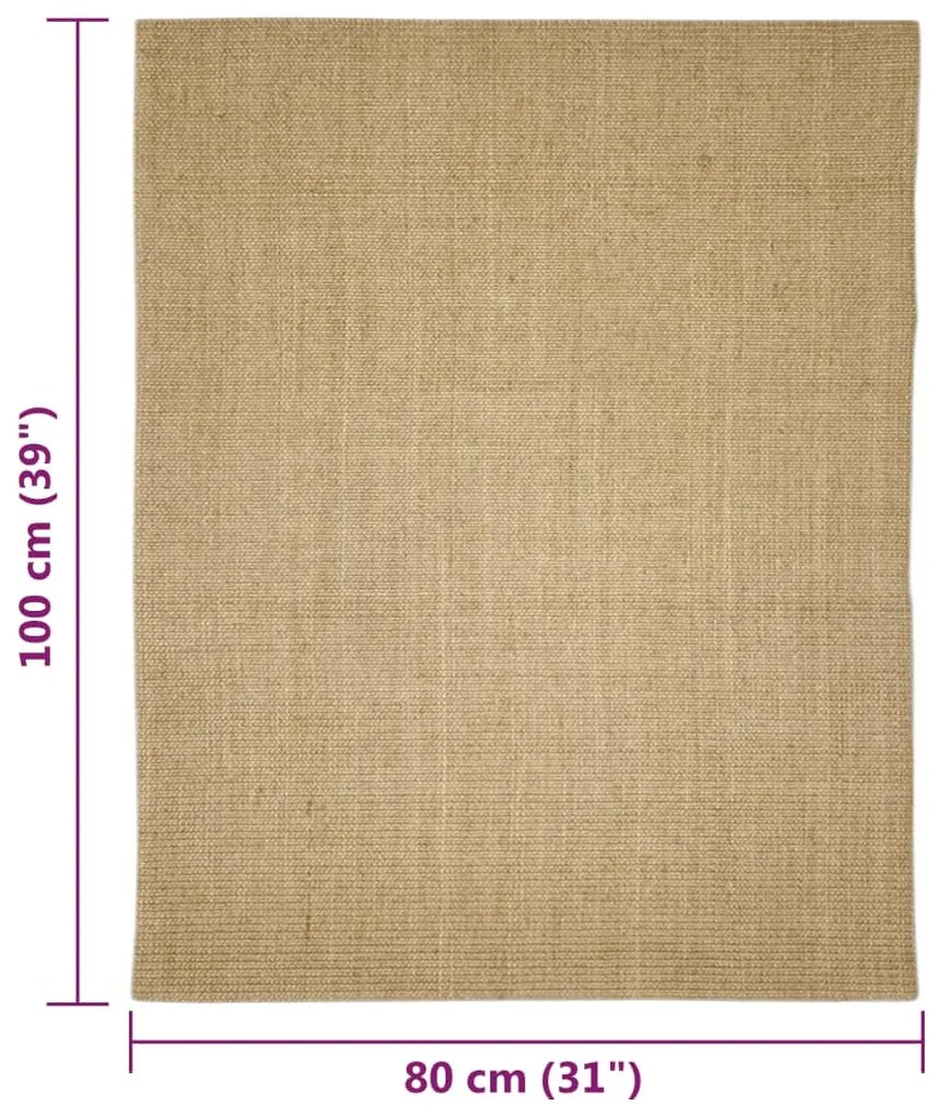 Tapete de sisal para poste arranhador 80x100 cm