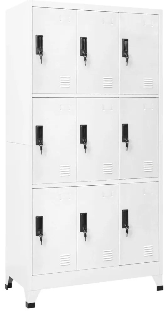 Cacifo aço 90x45x180 cm branco