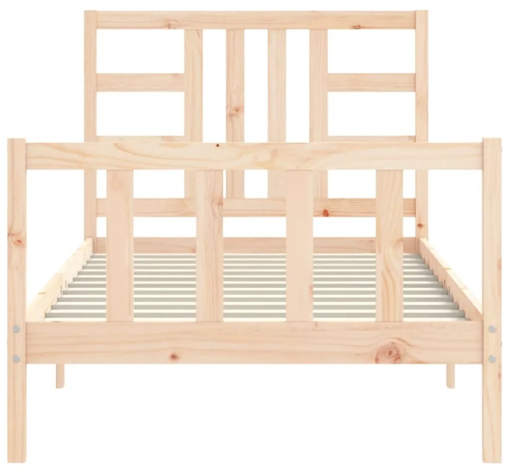 Cama sem colchão 90x190 cm madeira de pinho maciça