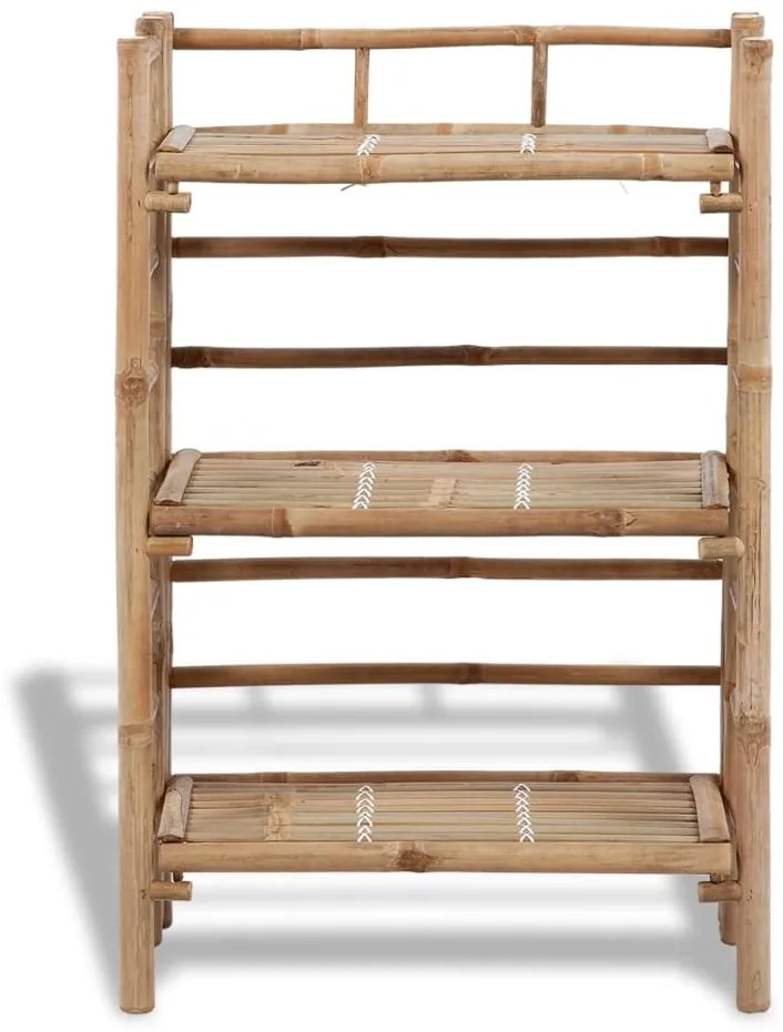 Rack para Plantas em Bambu 3 Níveis