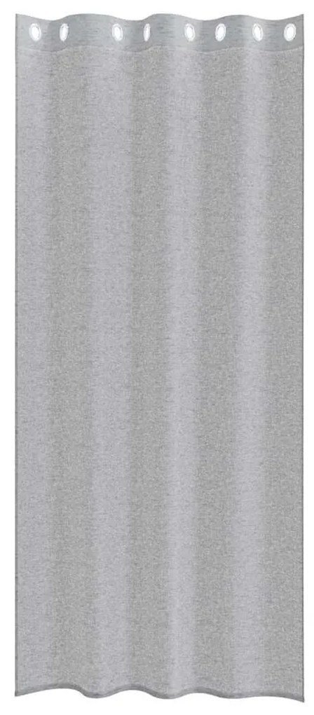 Cortinas 2 pcs Cinzento-escuro 140 x 245 cm Poliéster