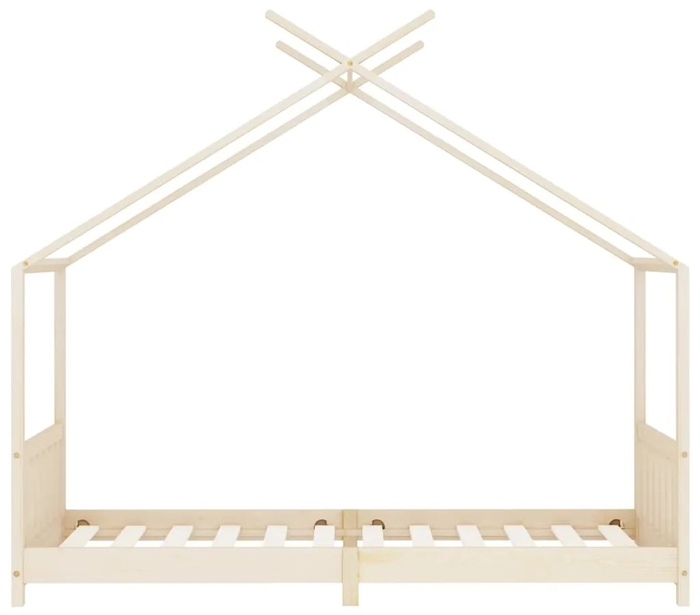 Estrutura de cama para crianças 90x200 cm pinho maciço