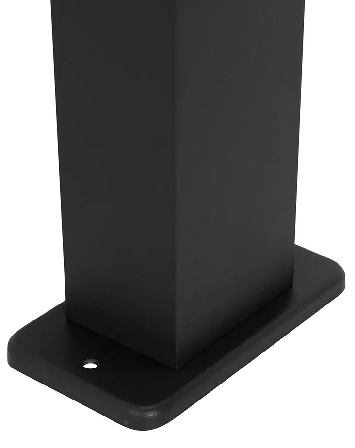 Candeeiro de pé exterior industrial preto 80 cm IP44 - Baleno